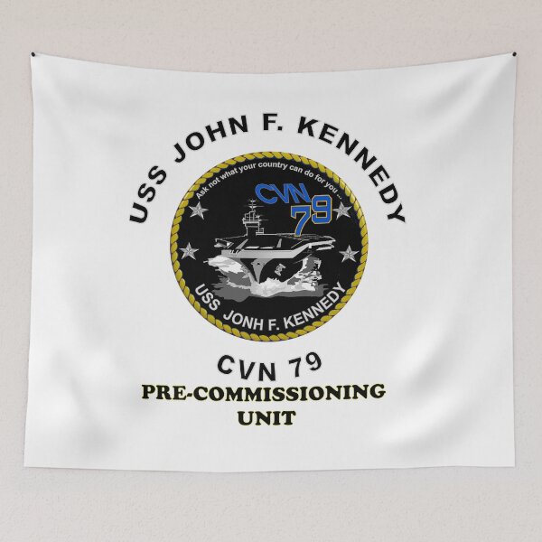 Item preview, Pre-Commissioning Unit John F. Kennedy (PCU-79) Crest designed and sold by Nikki SpaceStuffPlus.