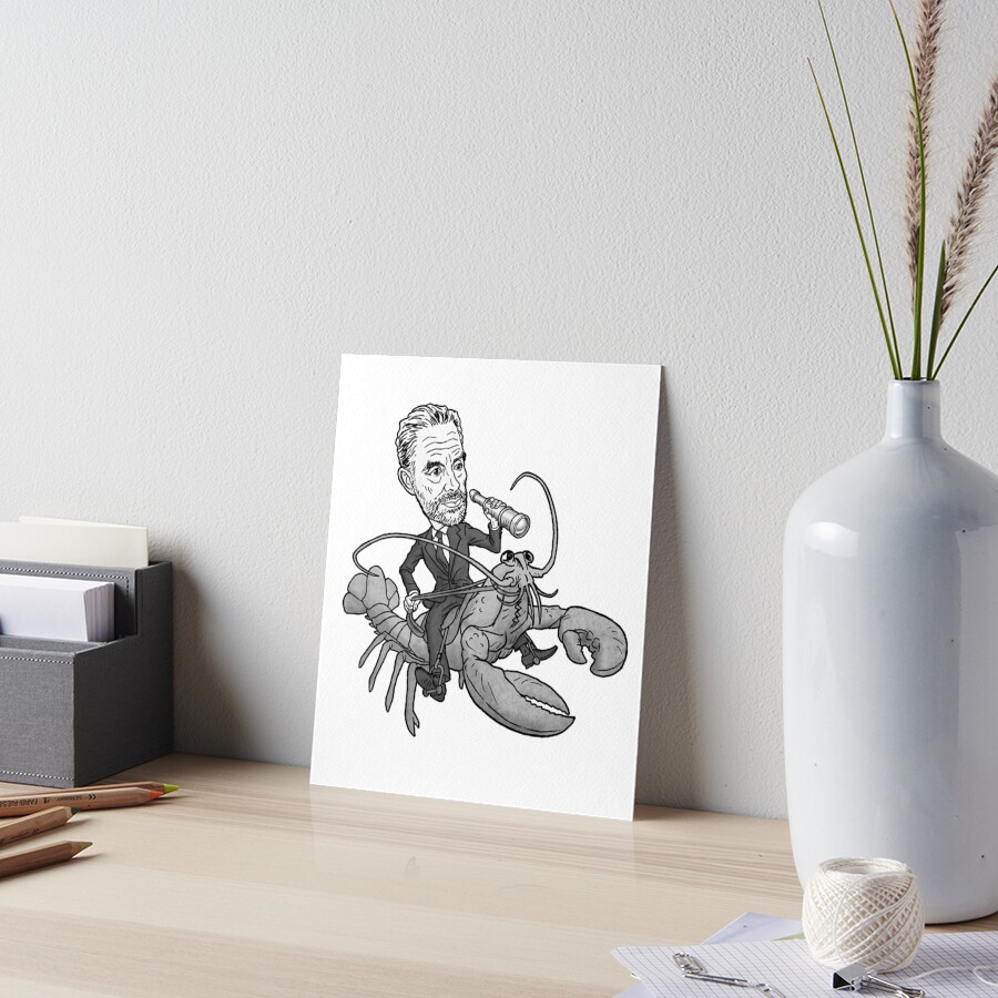 "Jordan Peterson Lobster Hierarchy" Art Board Print for Sale by