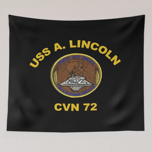 Item preview, USS Abraham Lincoln (CVN-72) Crest for Dark Colors designed and sold by Nikki SpaceStuffPlus.