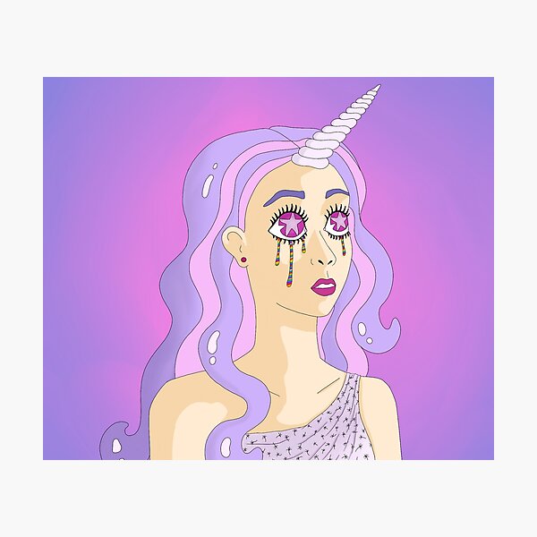 Item preview, Unicorn Girl designed and sold by AriIllustrates.