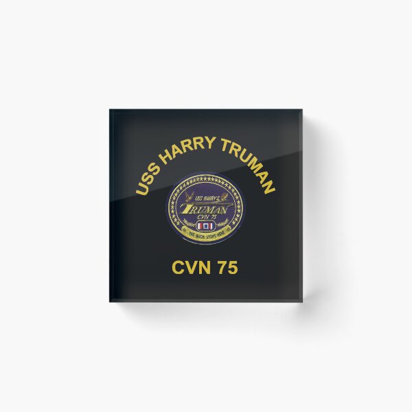 Item preview, USS Harry S. Truman (CVN-75) Crest for Dark Colors designed and sold by Nikki SpaceStuffPlus.