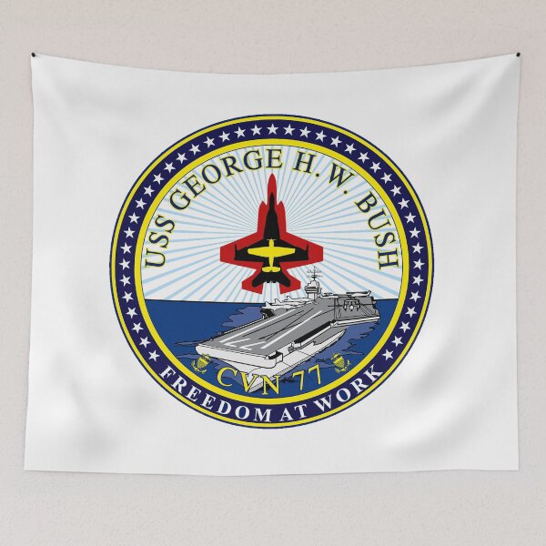 Item preview, USS George H.W. Bush (CVN-77) Crest designed and sold by Nikki SpaceStuffPlus.