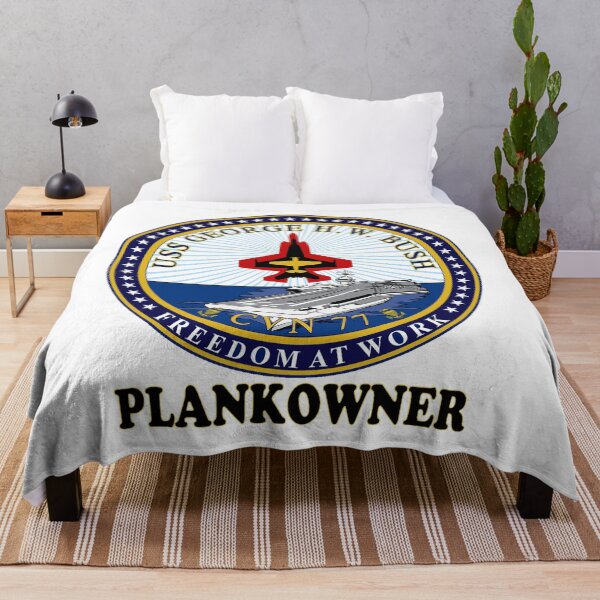 Item preview, USS George H.W. Bush (CVN-77) Plankowner Crest designed and sold by Nikki SpaceStuffPlus.