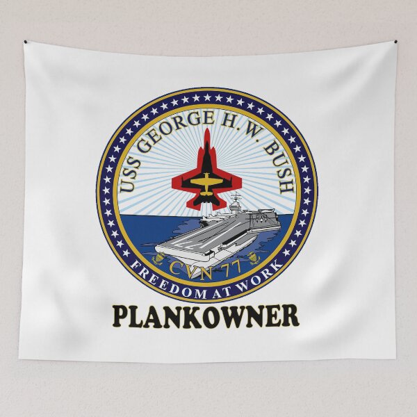 Item preview, USS George H.W. Bush (CVN-77) Plankowner Crest designed and sold by Nikki SpaceStuffPlus.
