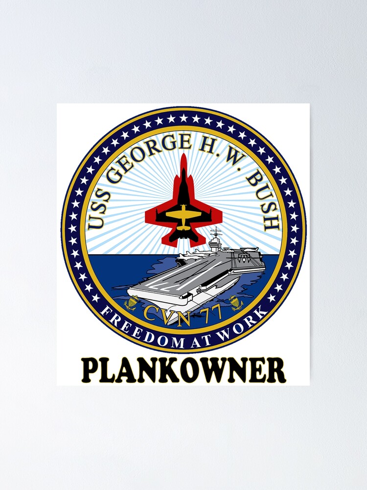 USS George H.W. Bush (CVN-77) Plankowner Crest