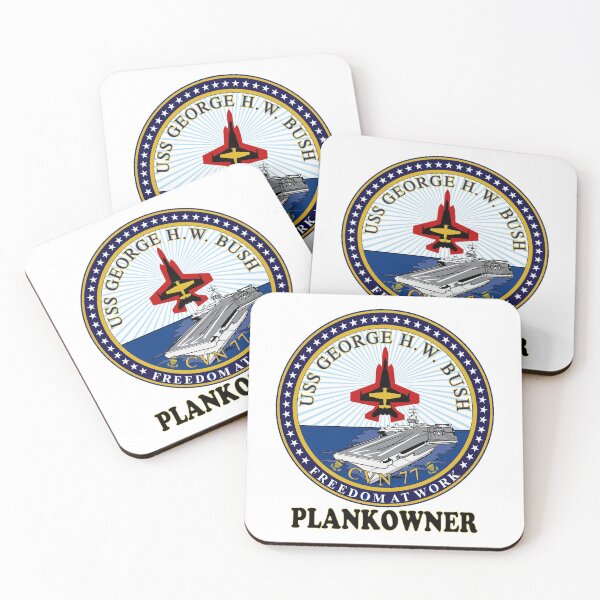 Item preview, USS George H.W. Bush (CVN-77) Plankowner Crest designed and sold by Nikki SpaceStuffPlus.