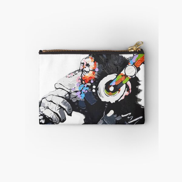 Item preview, Banksy DJ Monkey Thinker with Headphones White designed and sold by bufumofo.