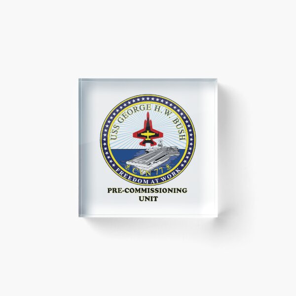 Item preview, PCU George H.W. Bush (CVN-77) Crest designed and sold by Nikki SpaceStuffPlus.