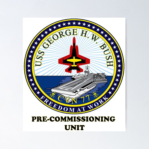 Item preview, PCU George H.W. Bush (CVN-77) Crest designed and sold by Nikki SpaceStuffPlus.