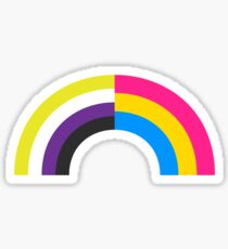 Non-Binary Pan Rainbow Sticker