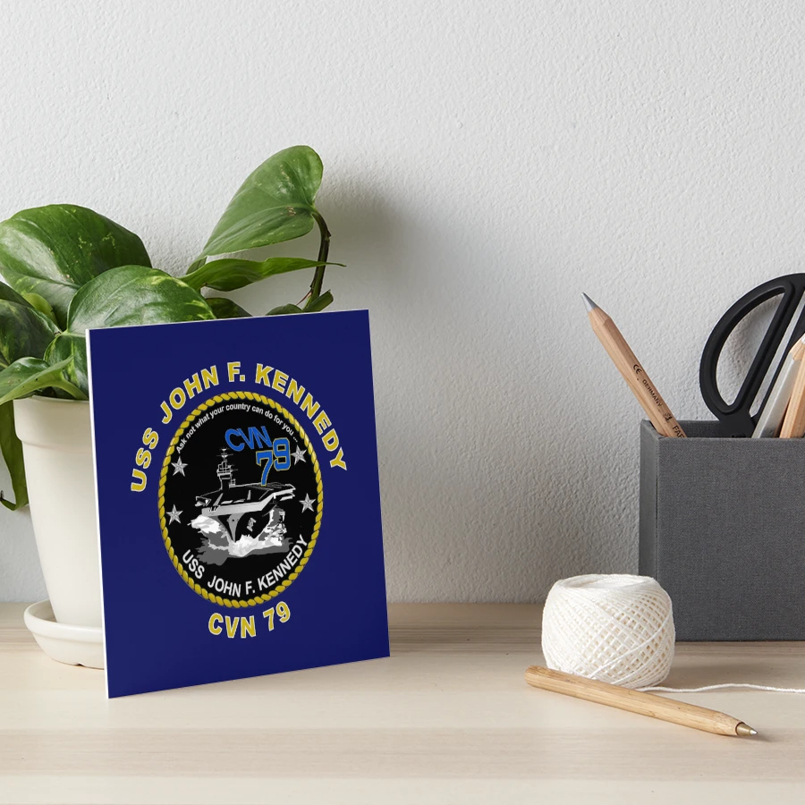 USS John F. Kennedy (CVN-79) Crest for Dark Colors