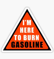 GASOLINE DANGER STICKER FOR BIKE Sticker