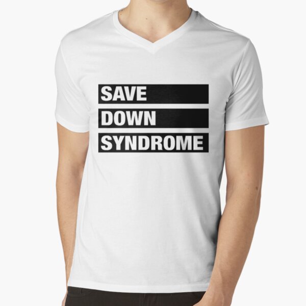 Save Down Syndrome Logo V-Neck T-Shirt