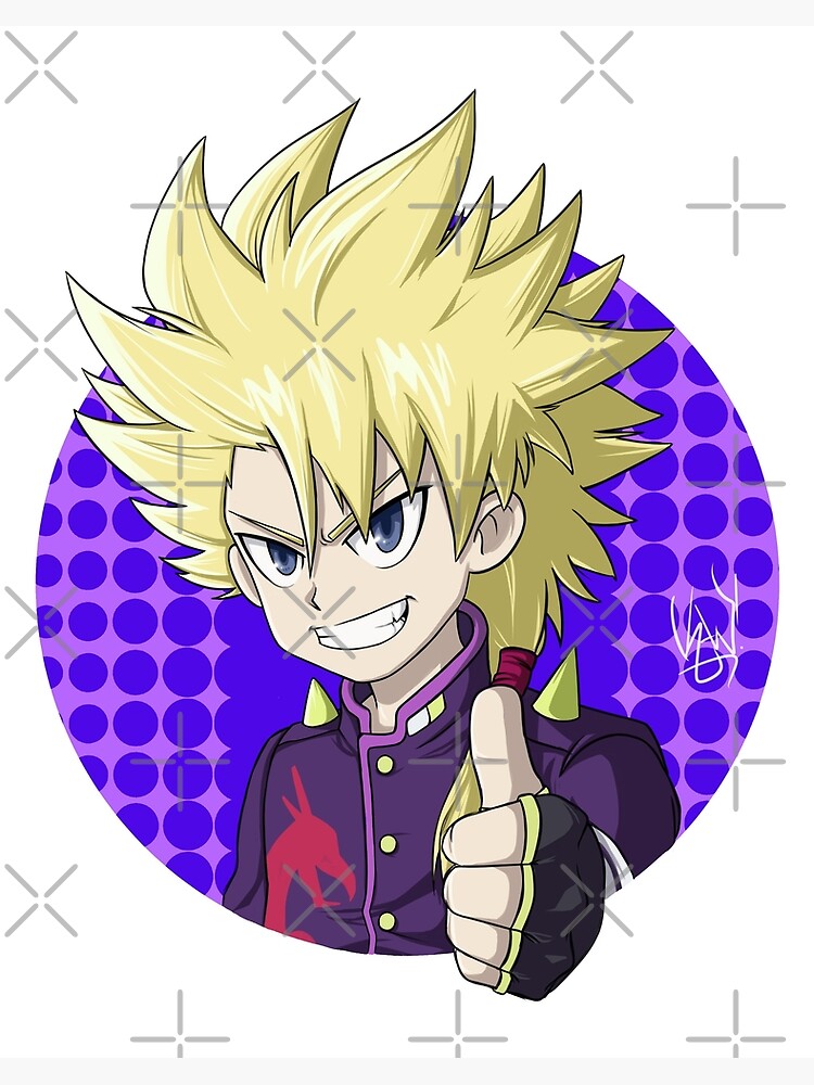 Beyblade Burst - Shu Kurenai Art Board Print for Sale by