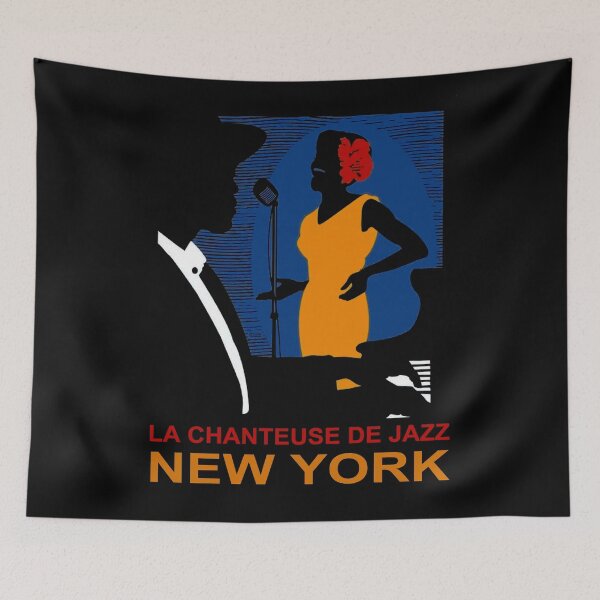 Item preview, LA CHANTEUSE DE JAZZ NEW YORK : Vintage Print designed and sold by posterbobs.