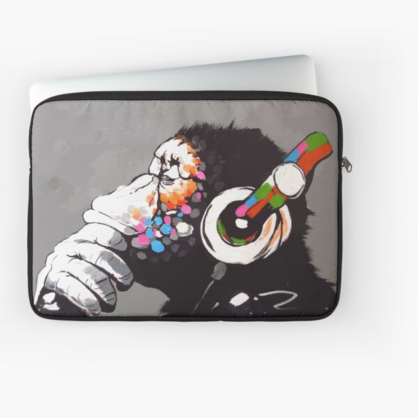 Item preview, Banksy DJ Monkey Thinker with Headphones designed and sold by bufumofo.