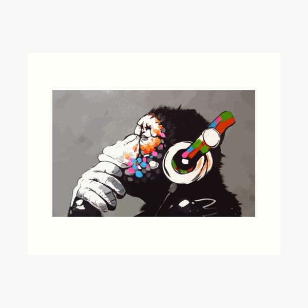 Banksy Toile Fille Photos Street Art Prints Modulaire Wall Art