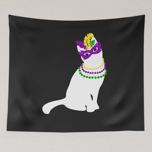 Item preview, Mardi Gras Cat Carnival For Men Women Costume designed and sold by hadleydesigns.