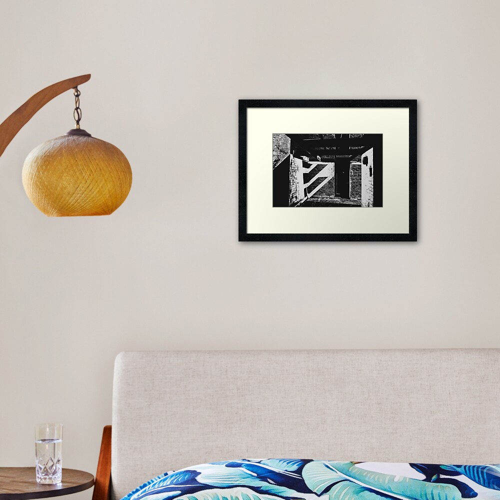 Abandoned building Framed Art Print