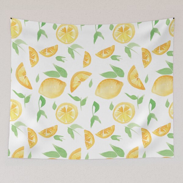 Item preview, Watercolor Lemons in Pattern designed and sold by MathisDesigns.