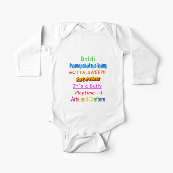 Ropa Para Ninos Y Bebes Baldi Redbubble - mi hijo hace bullying a otros bebes es un desastre en roblox