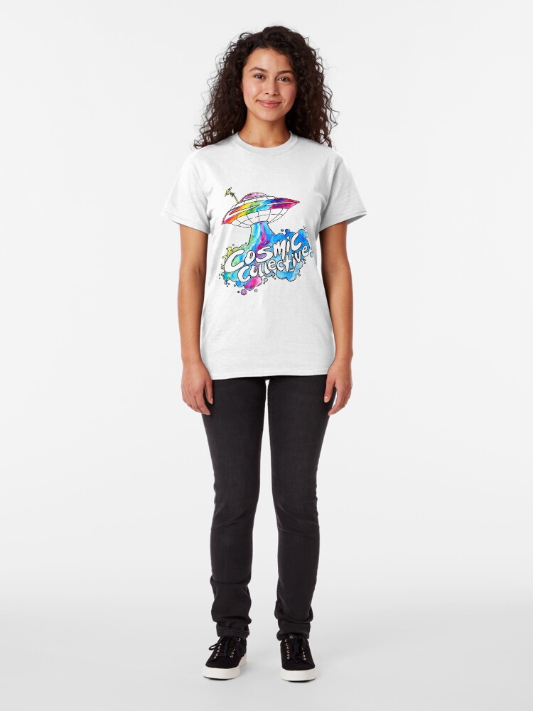 Alternate view of the Cosmic Space Ship Classic T-Shirt