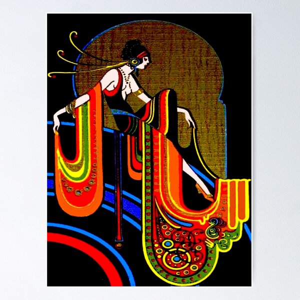 Item preview, FLAPPER : Vintage Pinup Beauty Print designed and sold by posterbobs.