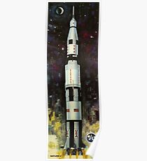 50. Geburtstag der NASA Apollo - Saturn V Rocket Apollo 11 Poster
