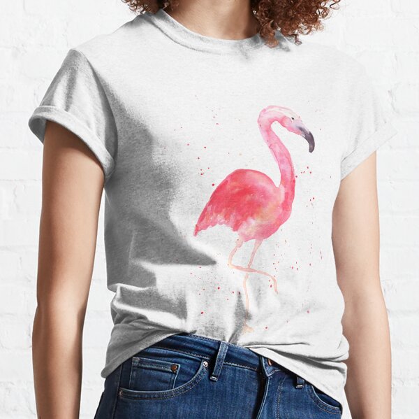Watercolor Flamingo Classic T-Shirt