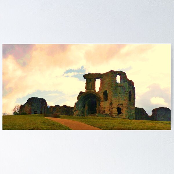 Denbigh Castle, in North Wales Poster