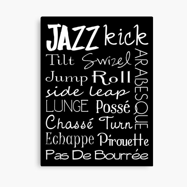 Jazz Dance Subway Art Poster Canvas Print