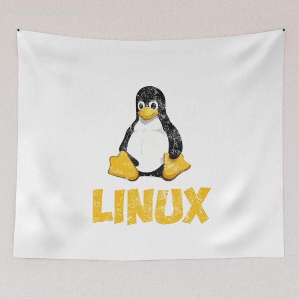 Item preview, Vintage Linux Logo Tux designed and sold by vladocar.