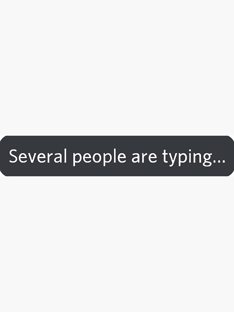 Several People Are Typing Message Discord Greeting Card By Antonelw Redbubble