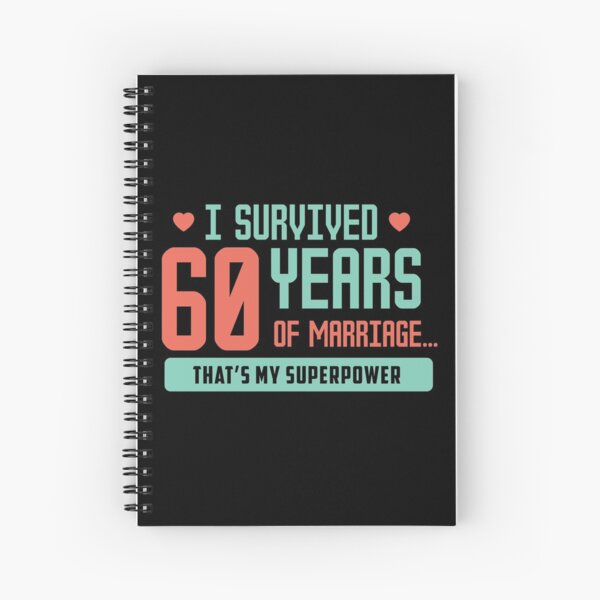 Item preview, I Survived 60 Years Of Marriage gift idea designed and sold by SimonGs.