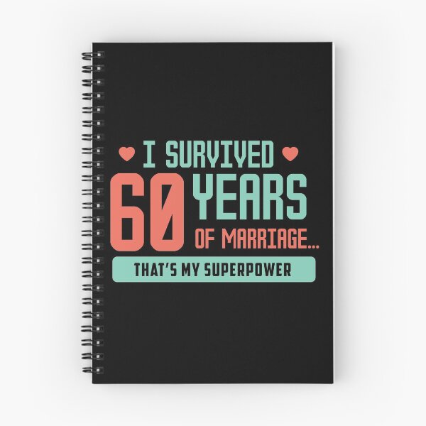 Item preview, I Survived 60 Years Of Marriage gift idea designed and sold by SimonGs.