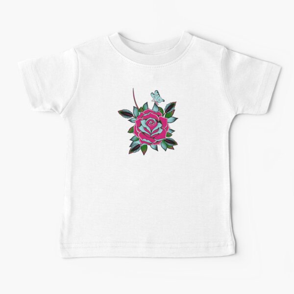 Flower Tattoo Baby T Shirts Redbubble - butterfly crop top roblox template