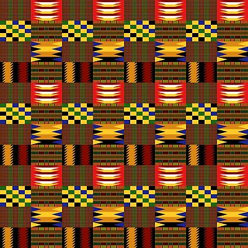 Kente Cloth Seamless Pattern Graphic T-Shirt Dress for Sale by