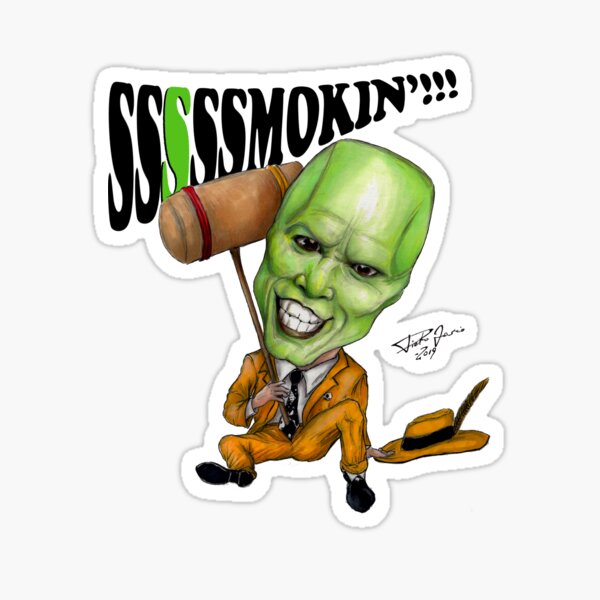 Smokin! the inside mask Sticker