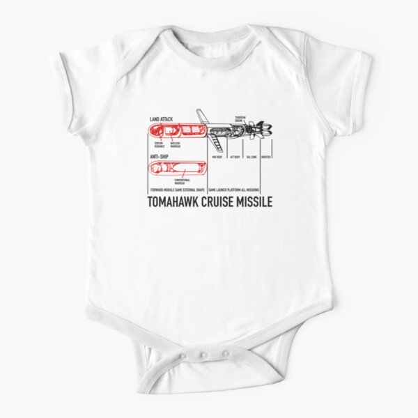 Tomahawk Cruise Missile Blueprint Diagram Baby One Piece By Battlefield Redbubble