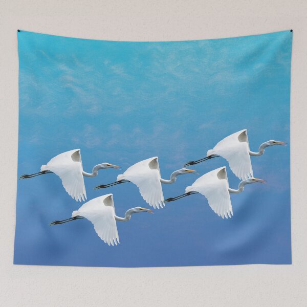 Item preview, Flock of Egrets designed and sold by VertiginousArt.