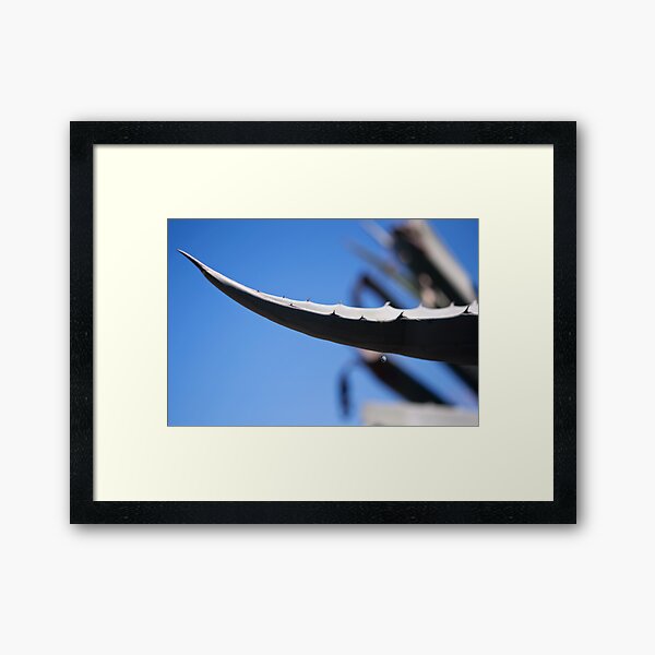 la gota en el aire Framed Art Print