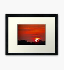 evening sun Framed Print