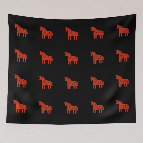 Item preview, Dala unicorn red  designed and sold by marthaseahorse.