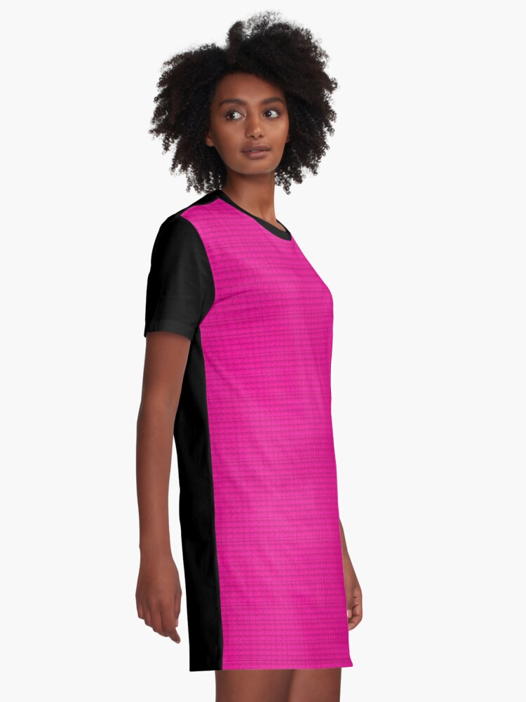 hot pink shirt dress