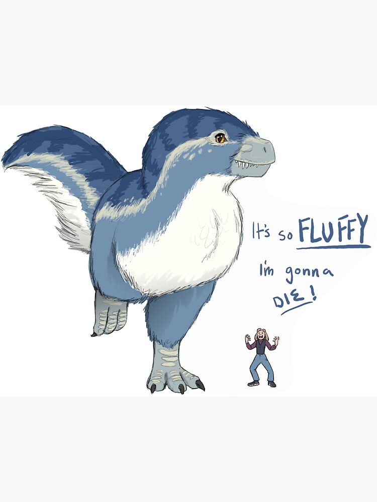 t rex fluffy bird