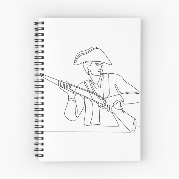 Item preview, American Minuteman Patriot Continuous Line designed and sold by patrimonio.