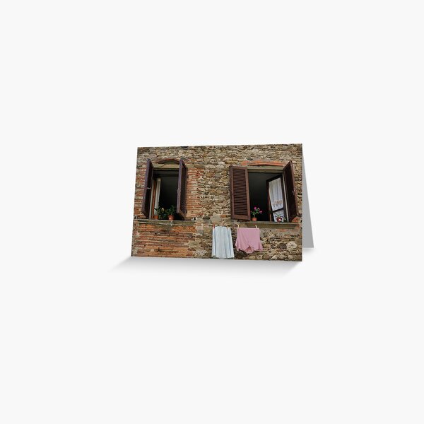 Italian Windows Greeting Card