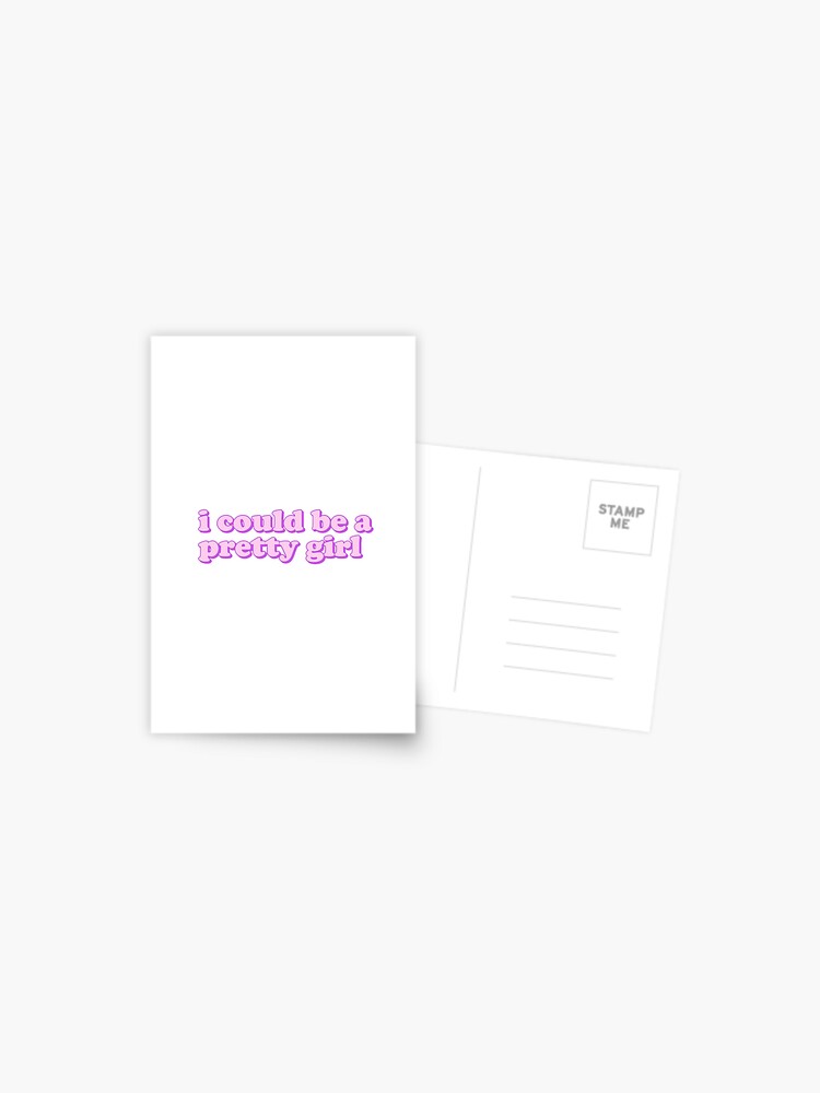 Pretty Girl By Clairo Lyrics Postcard By Sewcute Redbubble