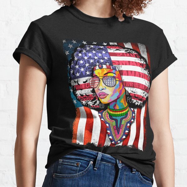 Black History Afro Woman Shirt Classic T-Shirt