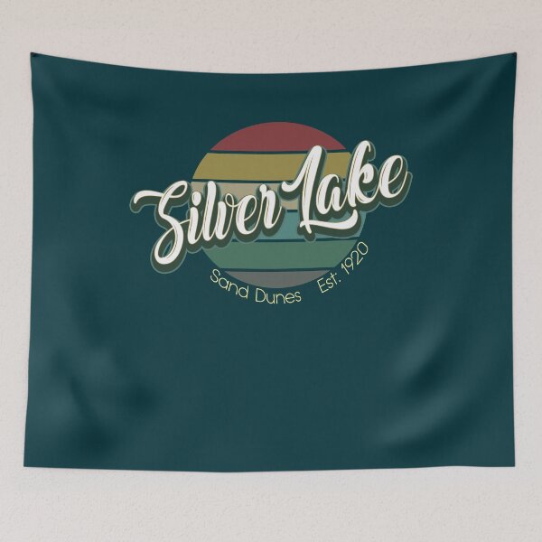 Item preview, Silver Lake Sand Dunes Vintage Retro Design designed and sold by Bullish-Bear.